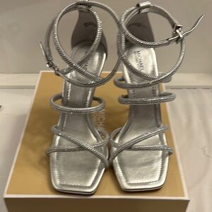 Michael Kors Silver Stiletto Heels